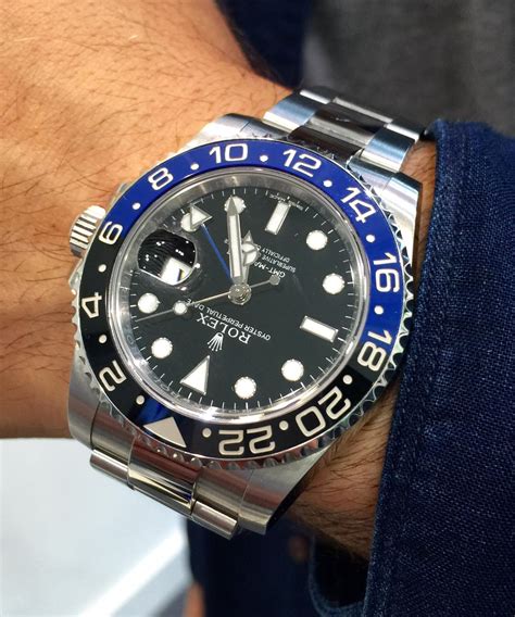 rolex gmt master 2 batman 2018|Rolex GMT Master 2 dimensions.